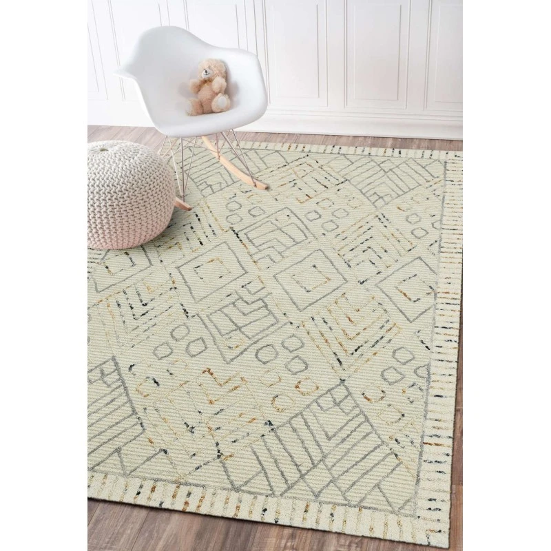 Amer Berlin Drayton Ivory Hand-Hooked Wool Area Rug 2'x3'