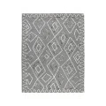 Berlin Tania Dark Gray Hand-Hooked Wool Area Rug