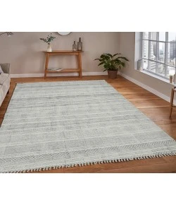 Amer Dune Alliya Charcoal Flatweave Cotton Rug 2' x 3'