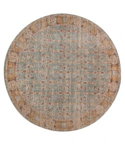 Amer Eternal ETE-27 Watton Teal Rug 6 ft. 7 in. X 6 ft. 7 in.R Round