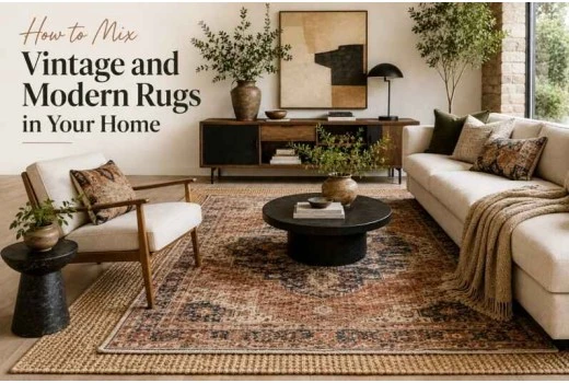 How to Mix Vintage and Modern Rugs in Your Home