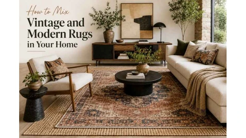 How to Mix Vintage and Modern Rugs in Your Home