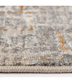 Central Oriental Adeline Cement/Griege Abstract 7ft.10in. Round Rug