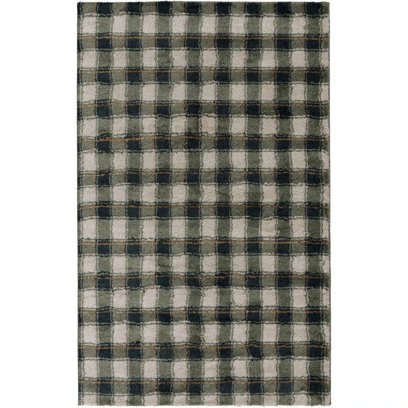 Central Oriental Erin & Ben _ Adley Linezure Plaid 5ft. x 7ft.6in. Rect. Rug