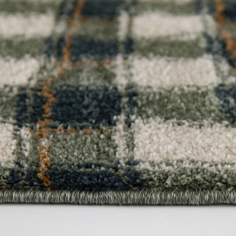 Central Oriental Erin & Ben _ Adley Linezure Plaid 5ft. x 7ft.6in. Rect. Rug