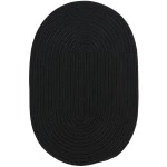 Colonial Mills Boca Raton Oval Black BR42R0 4' X 6' Rug
