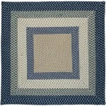Colonial Mills Montego Square Blue Burst MG59R08 7' X 7' Rug