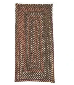 Colonial Mills Lucid Braided Multi Runners Earth Brown LU89R03 30" X 11' Rect. Rug
