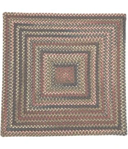 Colonial Mills Lucid Braided Multi Square Ash Grey LU19R06 5' X 5' Rug