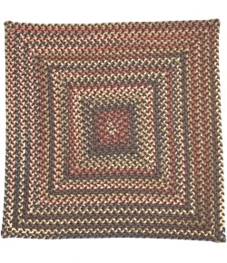 Colonial Mills Lucid Braided Multi Square Earth Brown LU89R07 6' X 6' Rug