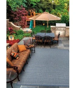 Couristan RECIFE CHAMPAGNE/BLUE R001_1212 7ft.6in. x 7ft.6in. Square Rug