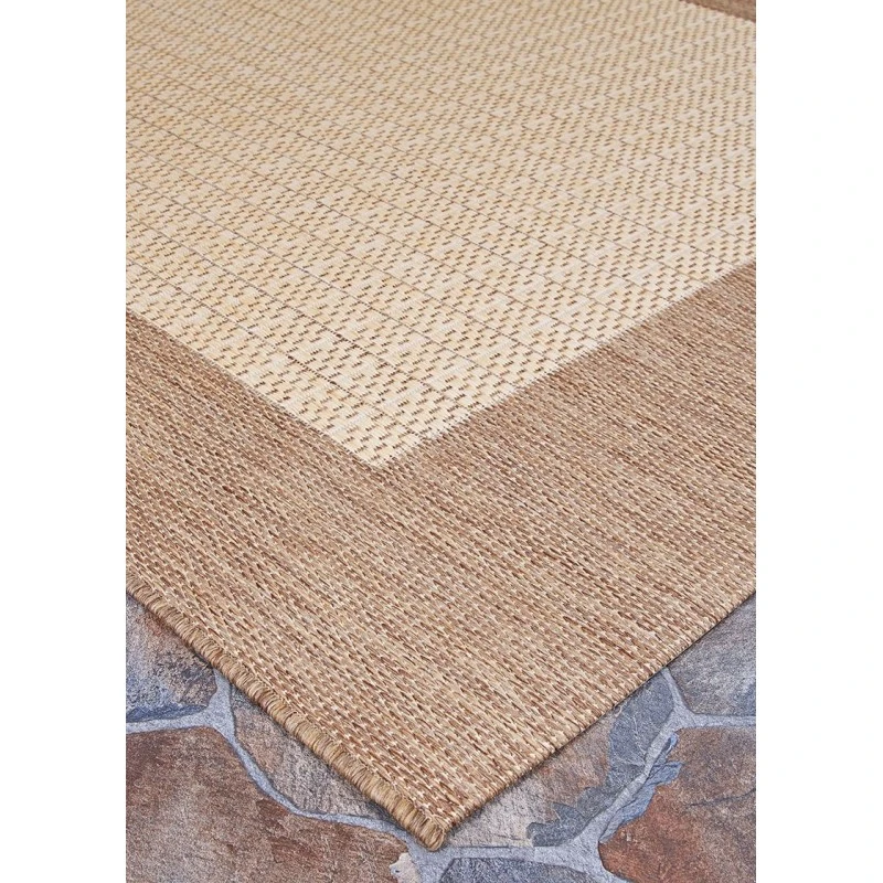 Couristan Recife Natural/Cocoa 1005/3000 8 ft. 6 in. X 8 ft. 6 in. Round Rug