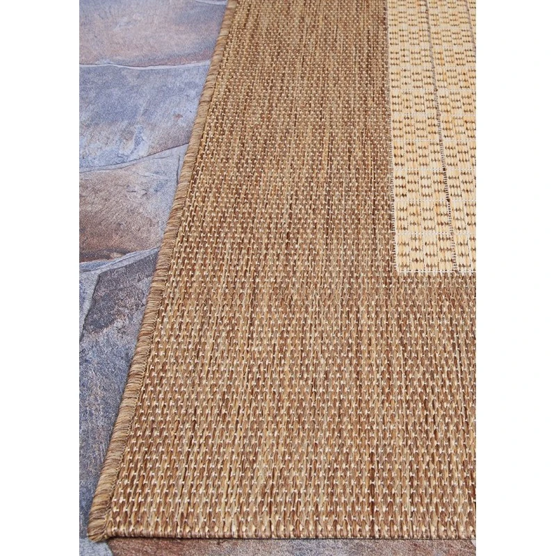Couristan Recife Natural/Cocoa 1005/3000 8 ft. 6 in. X 8 ft. 6 in. Round Rug
