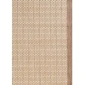 Couristan Recife Checkered Field 8' Runner Natural/Cocoa Area Rug