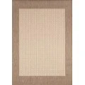 Couristan Recife Natural/Cocoa 1005/3000 8 ft. 6 in. X 8 ft. 6 in. Round Rug