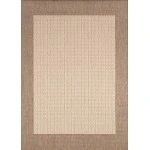 Couristan Recife Natural/Cocoa 1005/3000 8 ft. 6 in. X 8 ft. 6 in. Round Rug