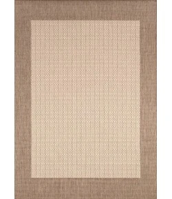 Couristan Recife Natural/Cocoa 1005/3000 8 ft. 6 in. X 8 ft. 6 in. Round Rug