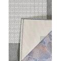 Couristan Recife Checkered Field 9' Round Grey/White Area Rug