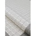 Couristan Recife Checkered Field 9' Round Grey/White Area Rug