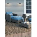 Couristan Recife Driftwood/Black 1318/2550 8 ft. 6 in. X 8 ft. 6 in. Square Rug