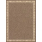 Couristan RECIFE COCOA/NATURAL R681_1500 7ft.6in. x 7ft.6in. Square Rug