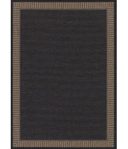 Couristan RECIFE BLACK/COCOA R681_2000 7ft.6in. x 7ft.6in. Square Rug