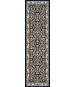 Dynamic Rugs ANCIENT GARDEN Navy 57011 2ft. 2in x 11ft. Rect. Rug