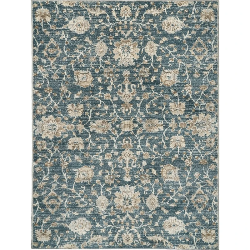 Dynamic Rugs VENEDIK Blue/Cream 17784 7ft. 10in. x 10ft. Rect. Rug