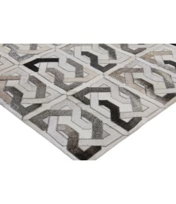 Exquisite Rugs Natural Hide Ivory/Silver/Medium Gray 2168116X146 11ft.6in.X14ft.6in. Rect. Rug