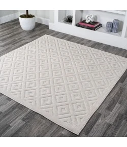 Jonathany Ibiza IBZ104D Ivory Area Rug 5 ft. 3 in. X 5 ft. 3 in. Square