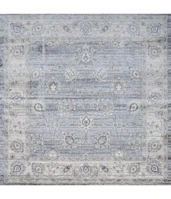 Jonathany Modern Persian MDP101B Light Gray Area Rug 5 ft. X 5 ft. Square
