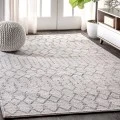 Moroccan HYPE Boho Vintage Diamond Cream/Gray 6 ft. x 9 ft. Area Rug