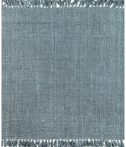 Jonathan Y NATURAL FIBER Blue NRF103B 5ft. Square Rug