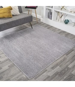 Jonathan Y SUPERSOFT Gray SEU100A 7ft. Square Rug