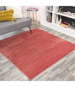 Jonathan Y SUPERSOFT Orange SEU100M 9ft. Square Rug