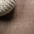Haze Solid Low-Pile Brown 3 ft. x 5 ft. Oval Area Rug