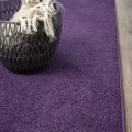 Haze Solid Low-Pile Purple 2 ft. x 10 ft. Runner Rug