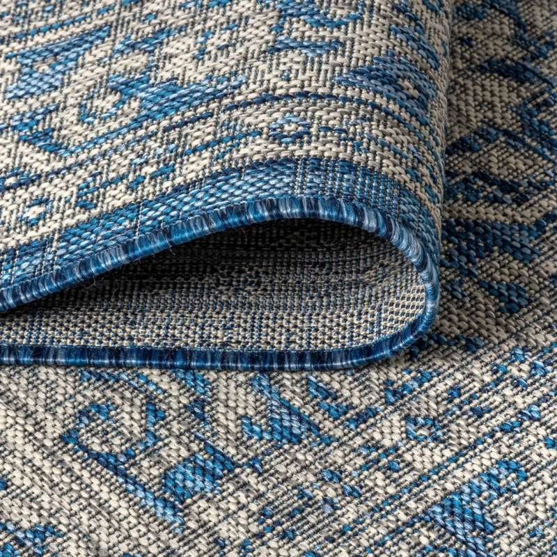 Jonathan Y SANTA MONICA Blue SMB101B 3ft.-11in. Square Rug