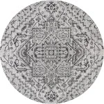 Jonathan Y SANTA MONICA Black SMB105D 3ft.-11in. Round Rug