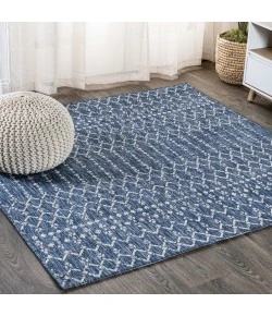 Jonathan Y SANTA MONICA Blue SMB108B 3ft.-11in. Square Rug