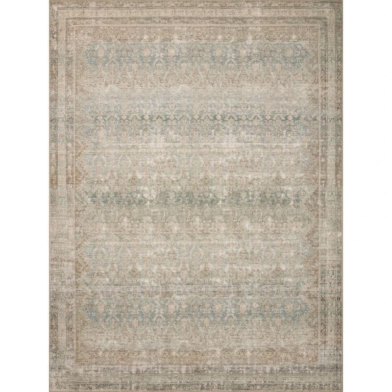 Angela Rose x Loloi Aubrey Jade / Natural AUB-03 2 ft. 6 in. X 9 ft. 6 in. Rectangle Rug