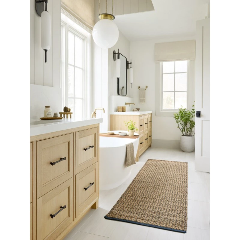 Angela Rose x Loloi Colton Natural / Navy CON-05 18 in. X 18 in. Sample Rug
