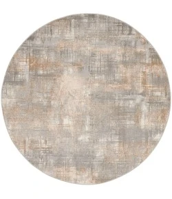 Calvin Klein CK950 Rush CK951 Grey Beige 6 ft. Round Area Rug