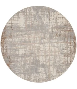 Calvin Klein CK950 Rush CK950 Ivory Taupe 6 ft. Round Area Rug