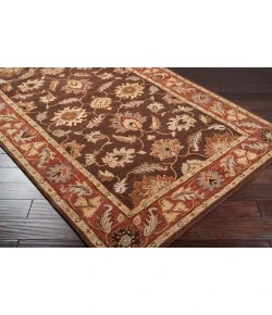 Livabliss Caesar CAE1036 Dark Brown Clay Area Rug 4 ft. Square