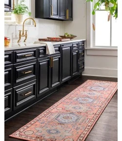 Surya Kars KSA2306 Red Blue Area Rug 2 ft. 6 in. X 10 ft. Runner
